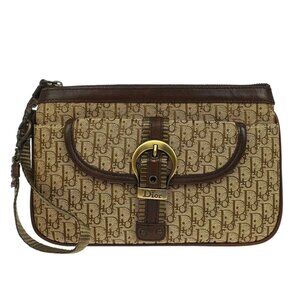 Christian Dior Brown Trotter Clutch Bag 01-LU-0097 135067